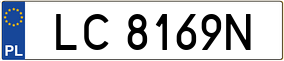 Truck License Plate